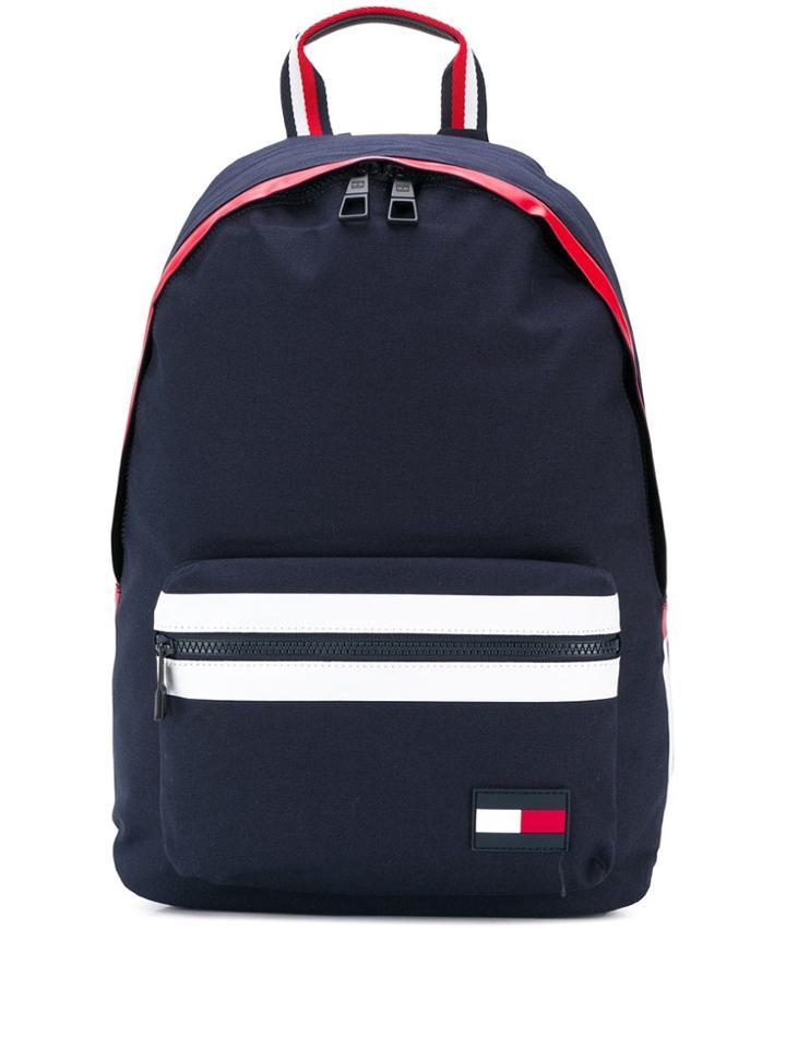 Tommy Hilfiger Striped Detail Backpack - Blue