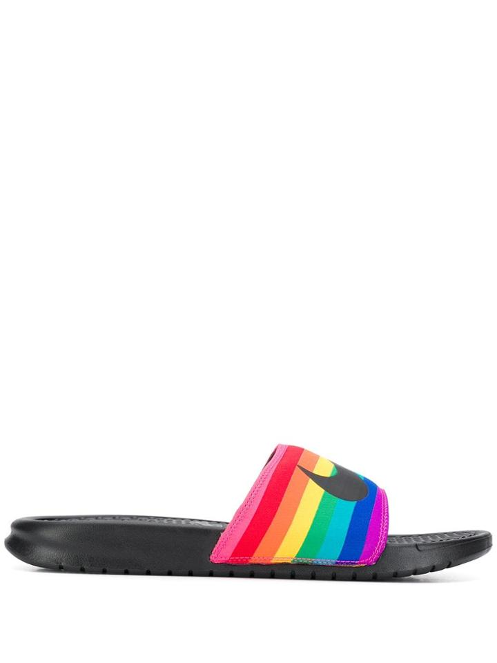 Nike Rainbow Slides - Black