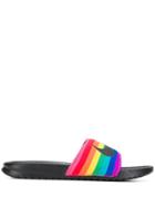 Nike Rainbow Slides - Black