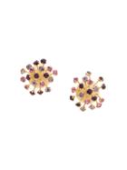 Rewind Vintage Affairs 1950's Spiked Earrings - Metallic