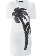 Dsquared2 Palm Tree Dress, Women's, Size: Xs, White, Cotton