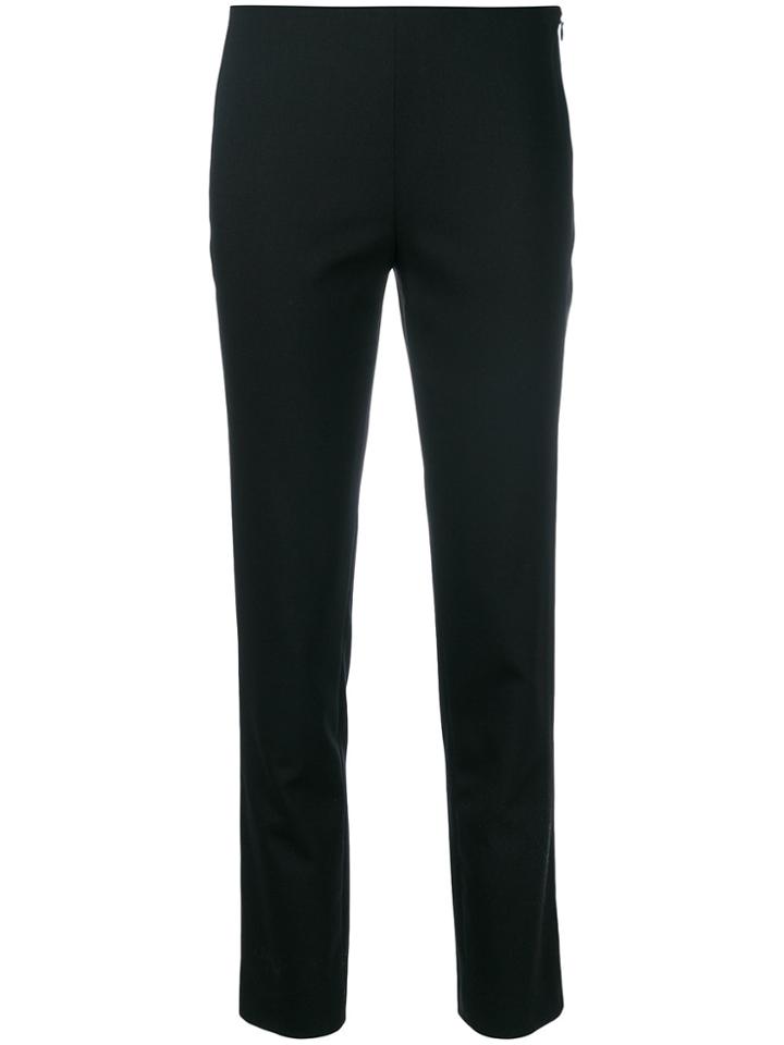 Jil Sander Navy Slim-fit Cropped Trousers - Blue