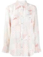 Calvin Klein Jeans Patchwork Print Shirt - White