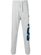 Fila Logo Print Sweat Pants - Grey