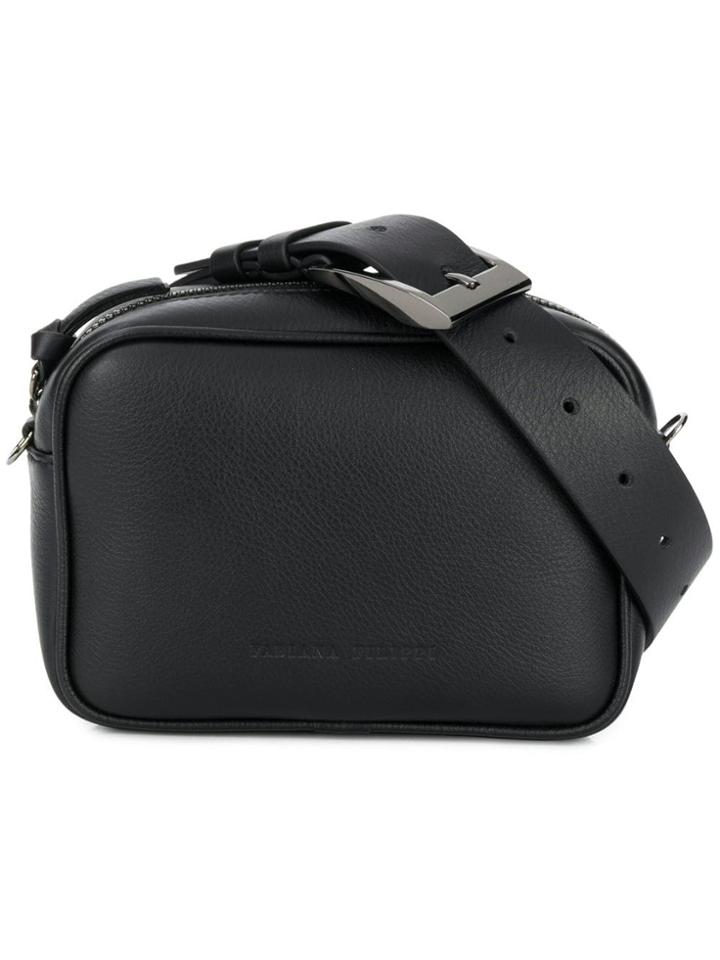 Fabiana Filippi Embossed Logo Mini Bag - Black