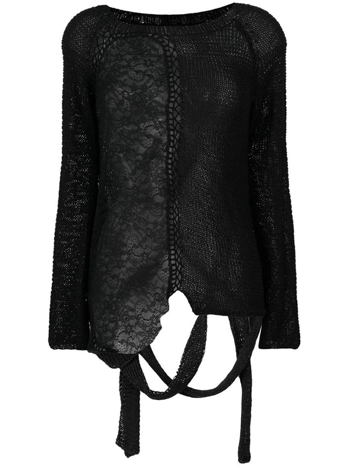 Almaz Perforated Asymmetric Jumper - Black