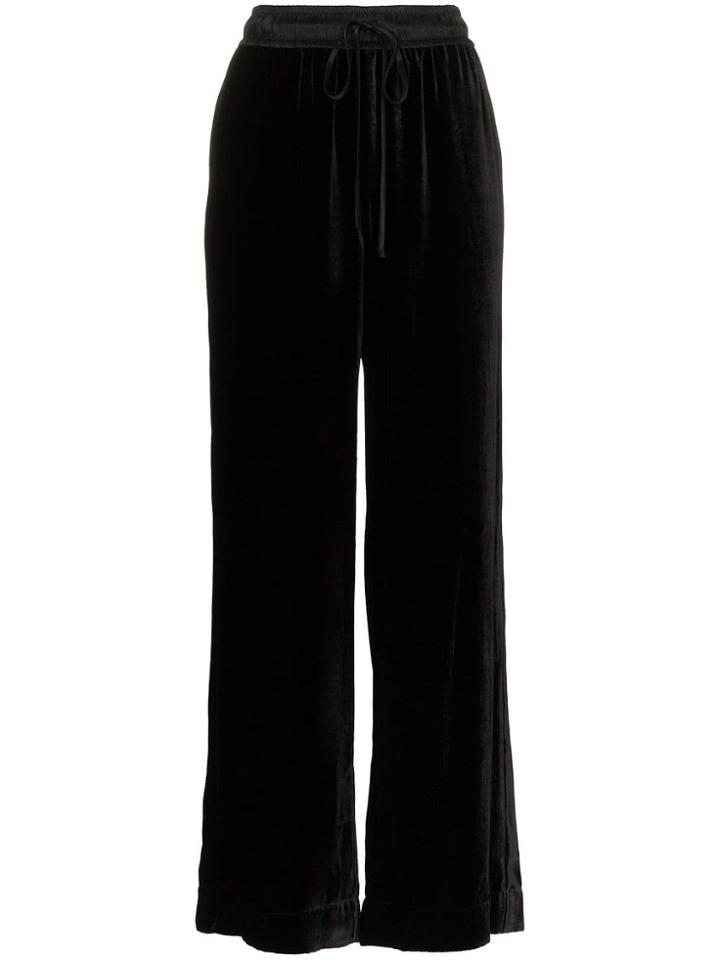 Frame Denim Frame Vlvt Trck Pant Trs Wl - Black