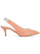 Paul Andrew Sling-back Pointed Pumps - Nude & Neutrals