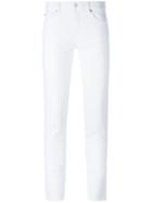 7 For All Mankind - Slim Fit Jeans - Women - Cotton/spandex/elastane - 25, Women's, White, Cotton/spandex/elastane