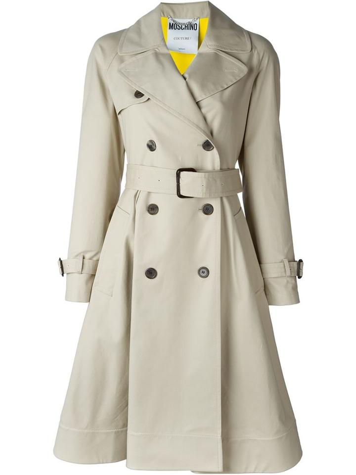 Moschino Caution Trench Coat