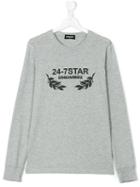Dsquared2 Kids - 24-7 Star Sweatshirt - Kids - Cotton - 16 Yrs, Grey