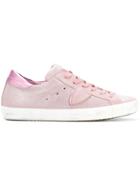 Philippe Model Casual Lace-up Sneakers - Pink & Purple