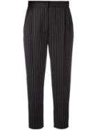 Max Mara Pinstripe Trousers, Women's, Size: 36, Black, Spandex/elastane/virgin Wool