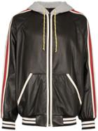 Gucci Logo-print Hooded Bomber Jacket - Black