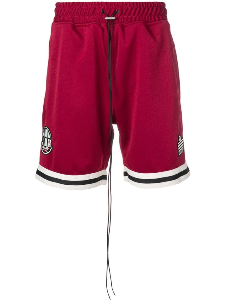 Represent Logo Track Shorts - Red