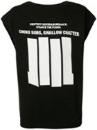 Nil0s - Sleeveless Graphic T-shirt - Men - Cotton - 3, Black, Cotton