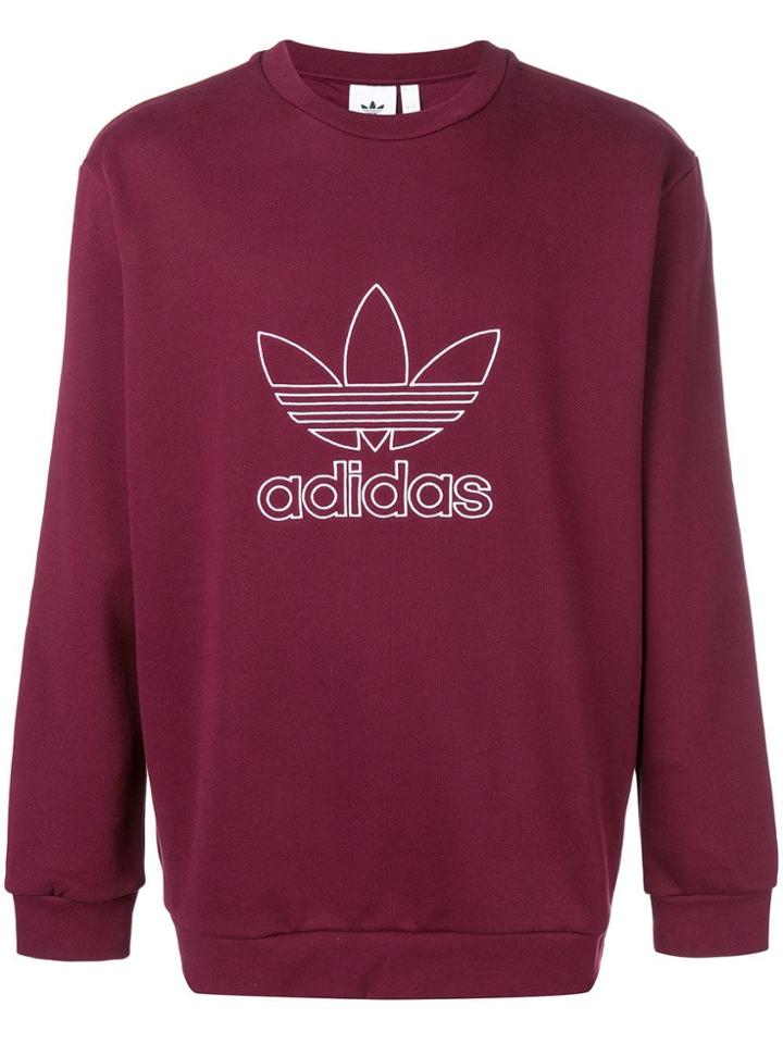 Adidas Classic Logo Sweater - Red