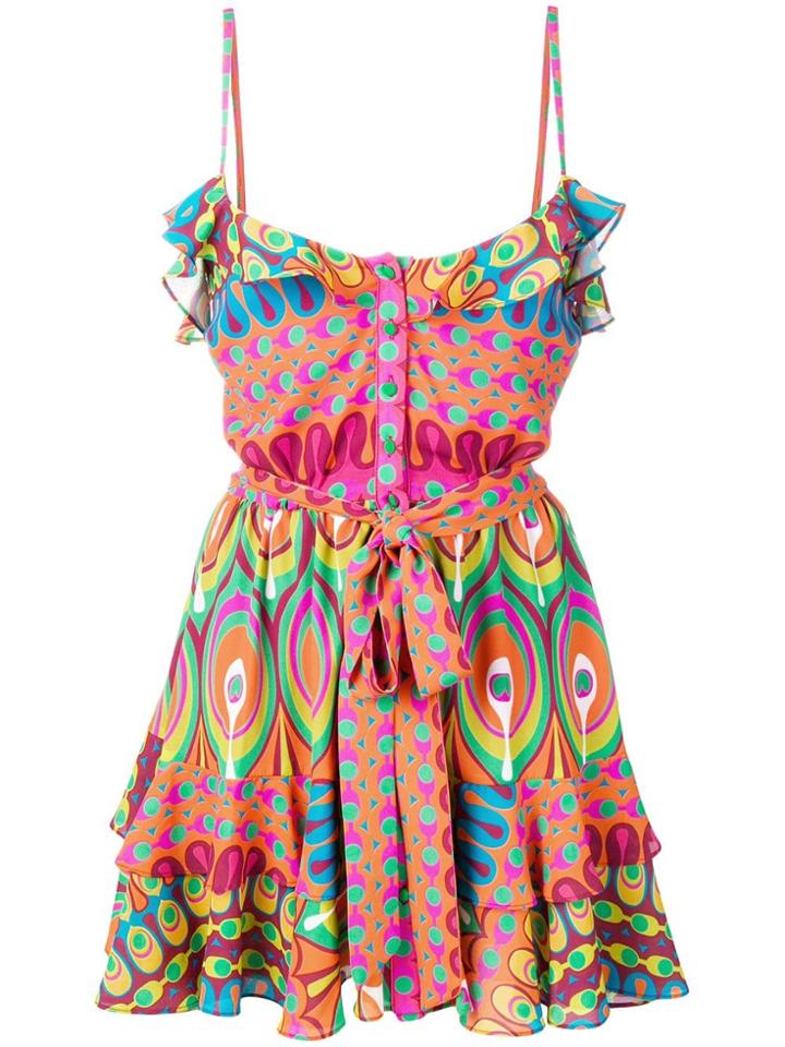 Alexis Ruffle-trimmed Mini Dress - Multicolour
