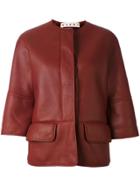 Marni Shearling Lined Jacket - Red