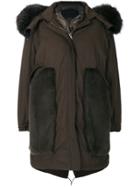 Blancha Detachable Insert Parka Coat - Green