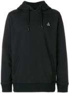 Moose Knuckles Logo Patch Hoodie - Black