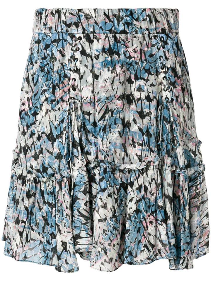 Iro Arny Floral Skirt - Blue