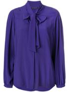 Luisa Cerano Lace Up Shirt - Pink & Purple