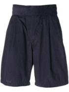 Maison Flaneur Classic Tailored Shorts - Blue