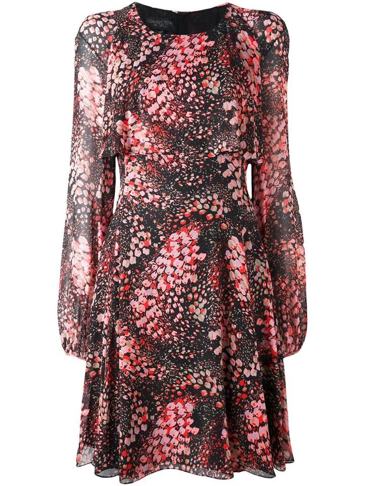 Giambattista Valli Printed Dress, Women's, Size: 46, Black, Silk/viscose/cotton