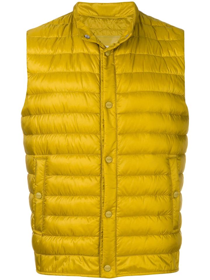 Herno Padded Shell Gilet - Yellow & Orange