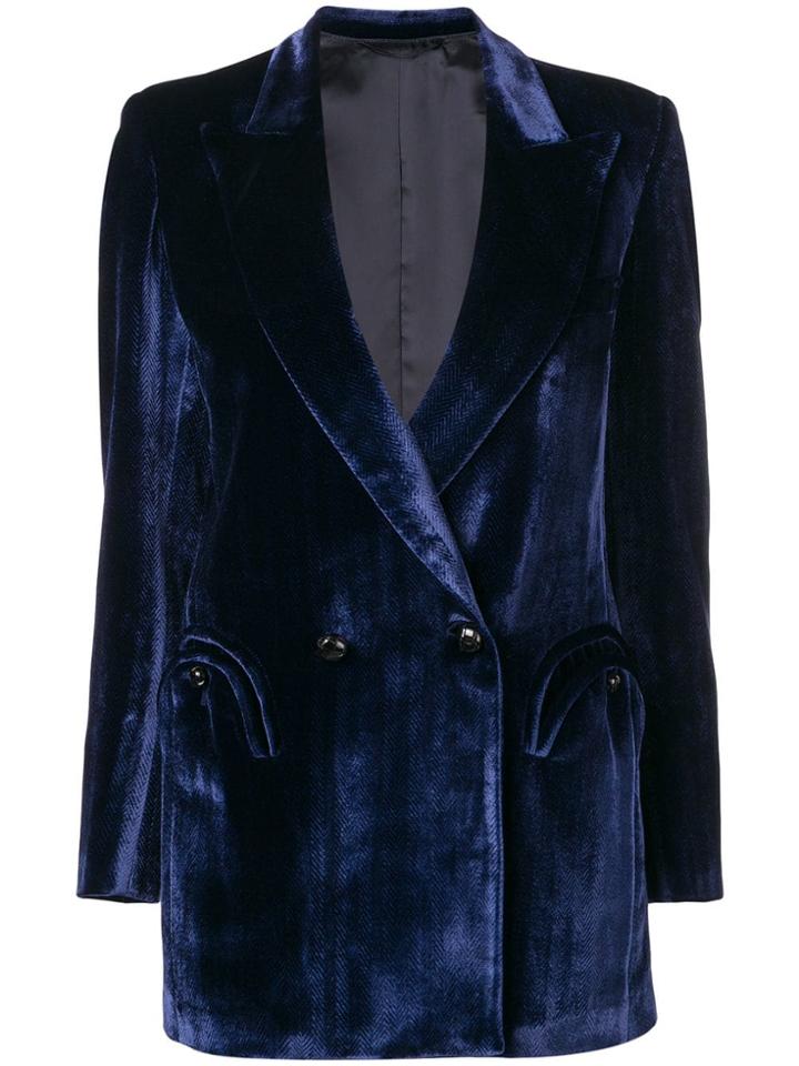 Blazé Milano Double Breasted Jacket - Blue