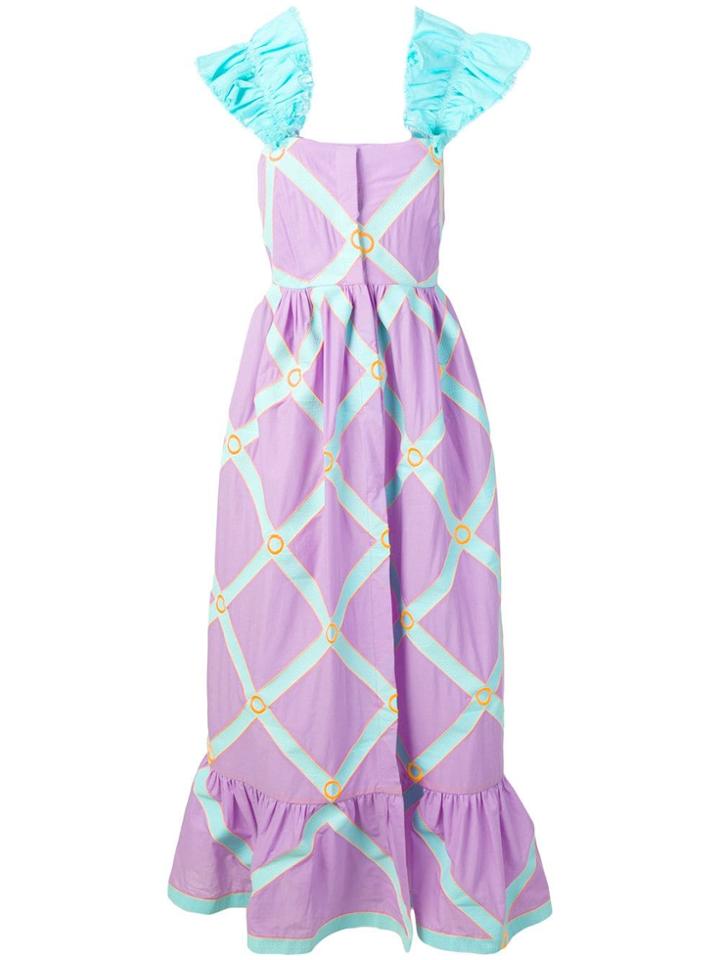 Yuliya Magdych Doll Dress With Ruffles - Purple