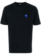 Raf Simons Stitch Detail Applique T-shirt - Black