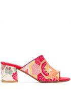 Etro Printed Mules - Red