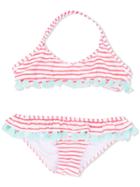 Sunuva Tassel Embellished Striped Bikini - White