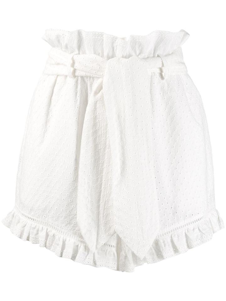 Jonathan Simkhai Embroidered Shorts - White