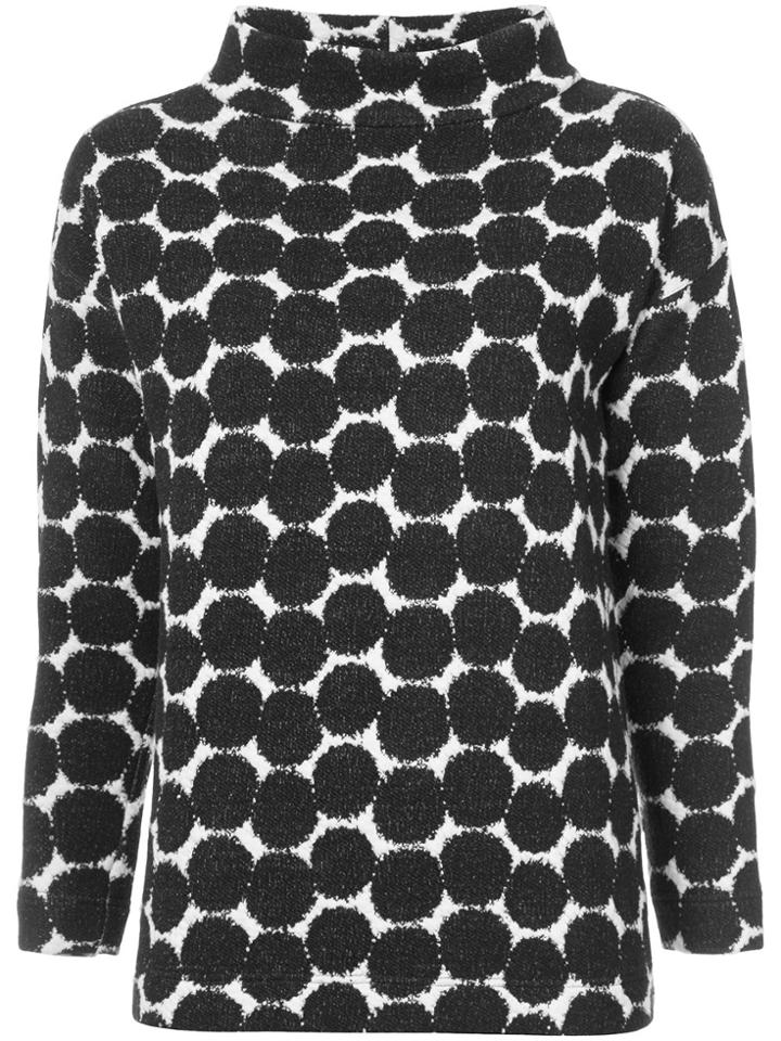 Akris Punto Polka Dot Jacquard Jumper - Black