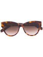 Saint Laurent - Cat Eye Sunglasses - Women - Acetate - 54, Brown, Acetate