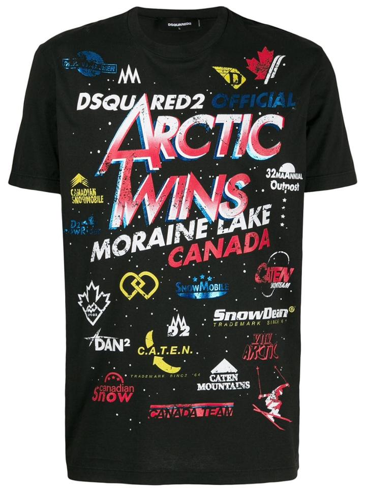 Dsquared2 Stamp Logo T-shirt - Black