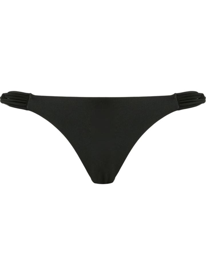 Blue Man Side Straps Bikini Bottom, Women's, Size: P, Black, Polyamide/spandex/elastane