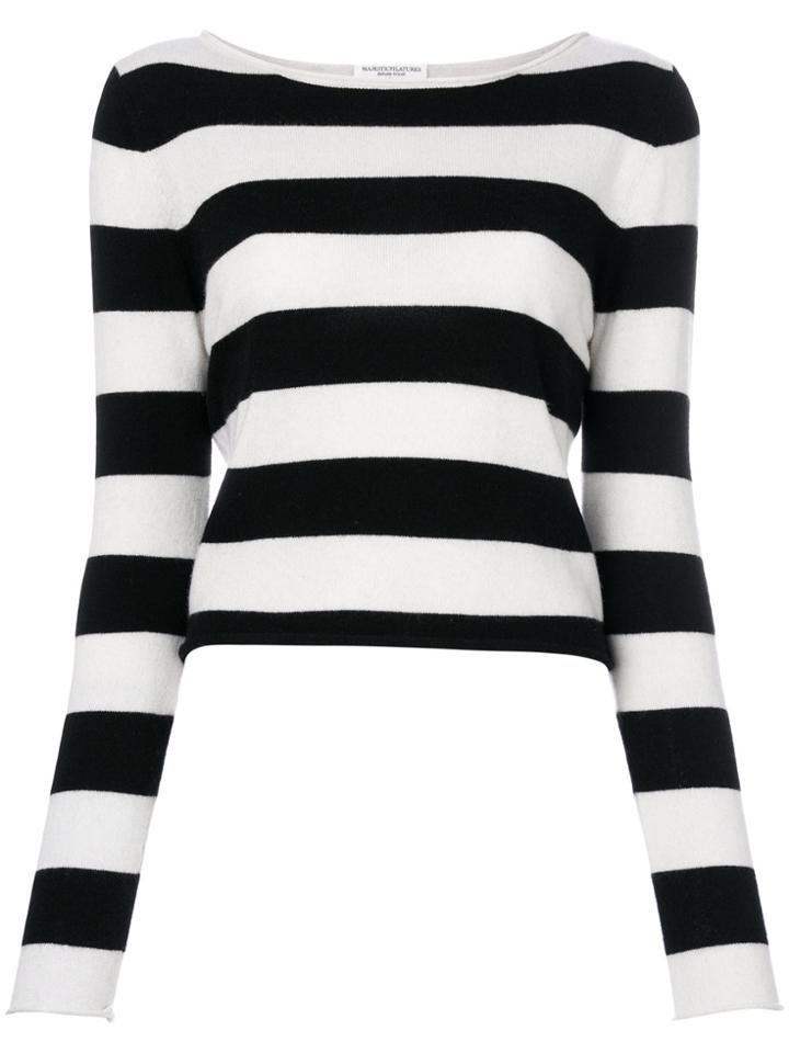 Majestic Filatures Striped Sweater - White