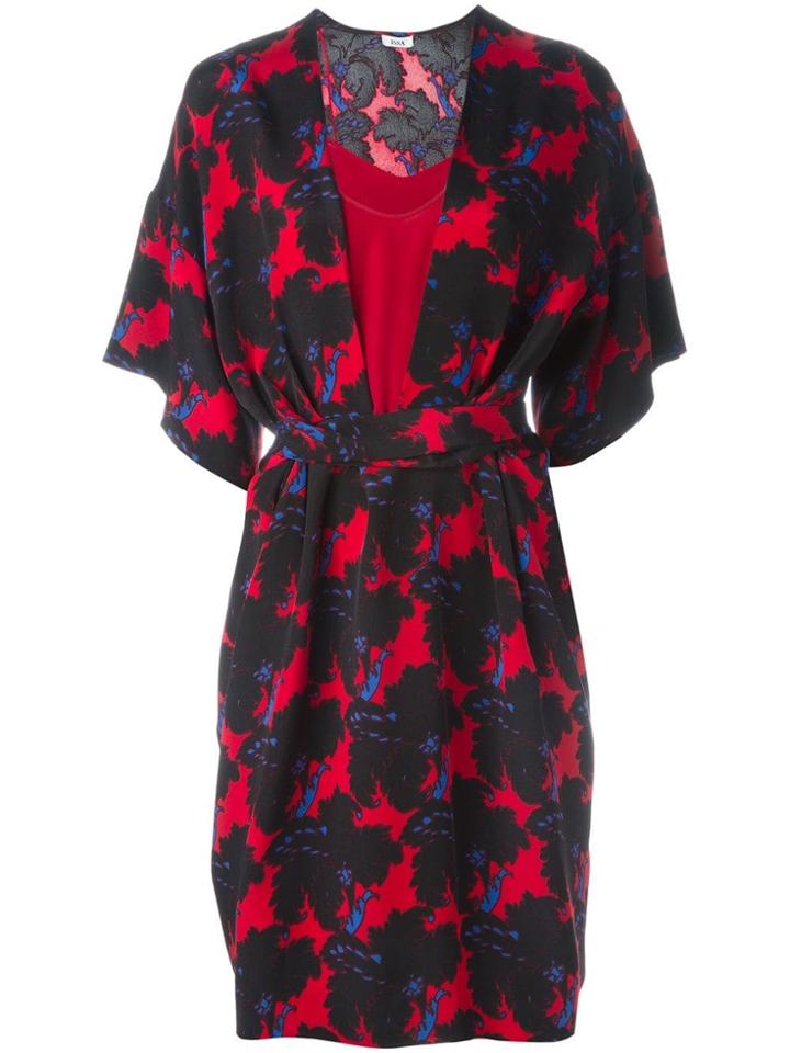 Issa Floral Print Belted Dress - Multicolour