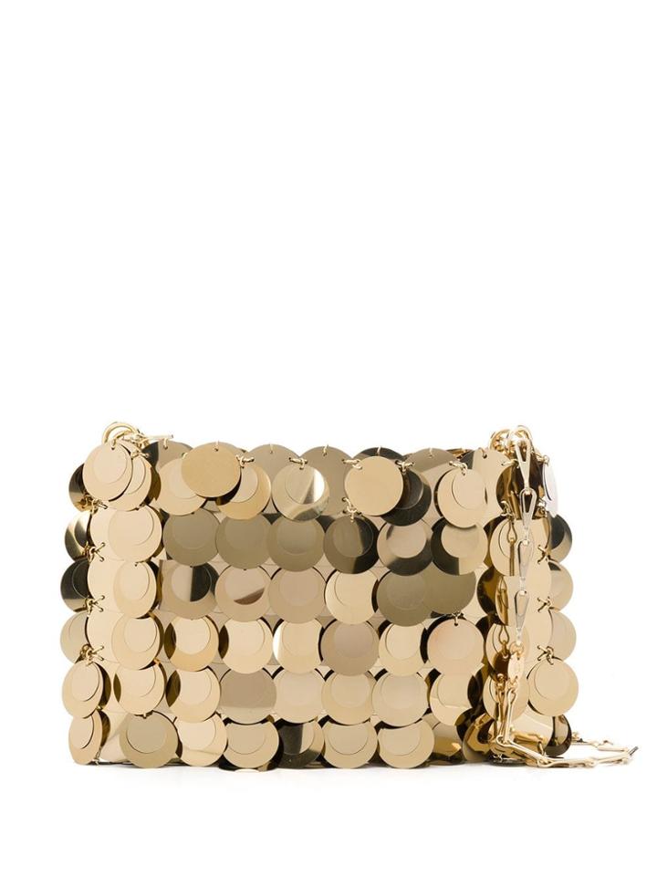 Paco Rabanne Sparkle 1969 Sequin Shoulder Bag - Gold