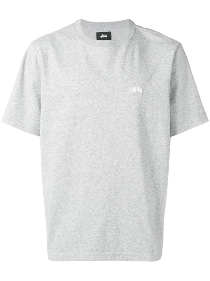 Stussy Embroidered Logo T-shirt - Grey