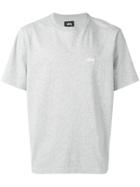 Stussy Embroidered Logo T-shirt - Grey