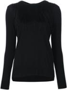 Adam Lippes Fringe Detail Sweater, Women's, Size: Small, Black, Cotton/cashmere