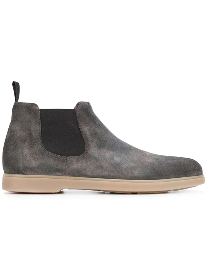 Santoni Slip-on Ankle Boots - Grey