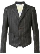 Vivienne Westwood Man Pinstripe Short Blazer - Grey