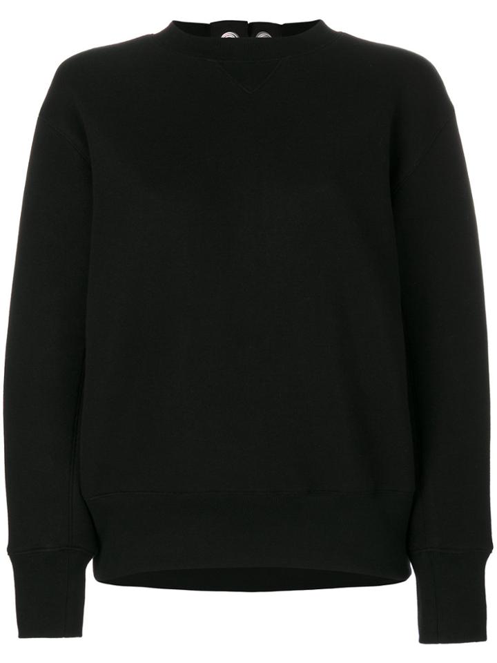 Sacai Rear Lace-up Sweater - Black