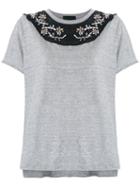 Andrea Bogosian - Embroidered Blouse - Women - Cotton - G, Grey, Cotton